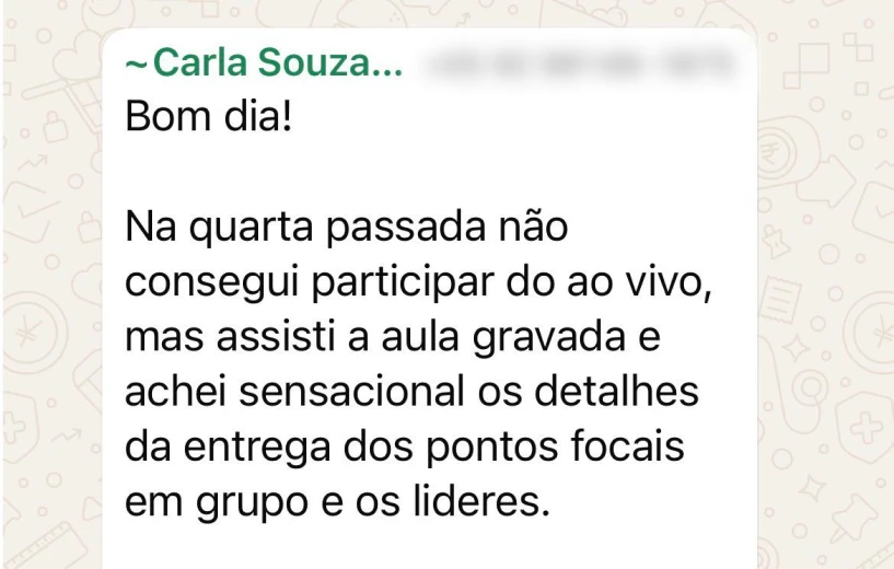 Depoimento de aluno do Método R.I.S.C.O.